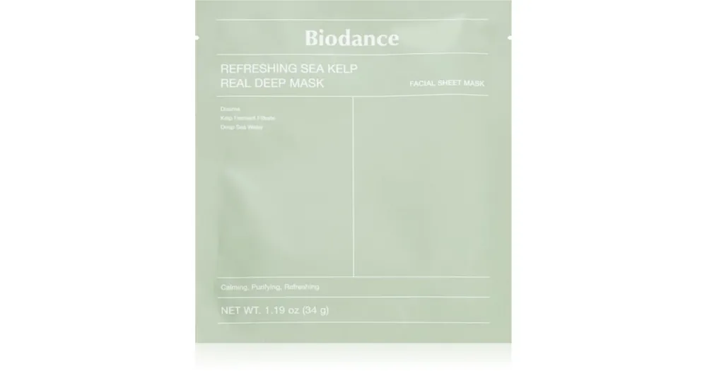 Nézd meg most BiodanceRefreshing Sea Kelp Real Deep Mask intenzív hidrogélmaszk alga kivonatokkal