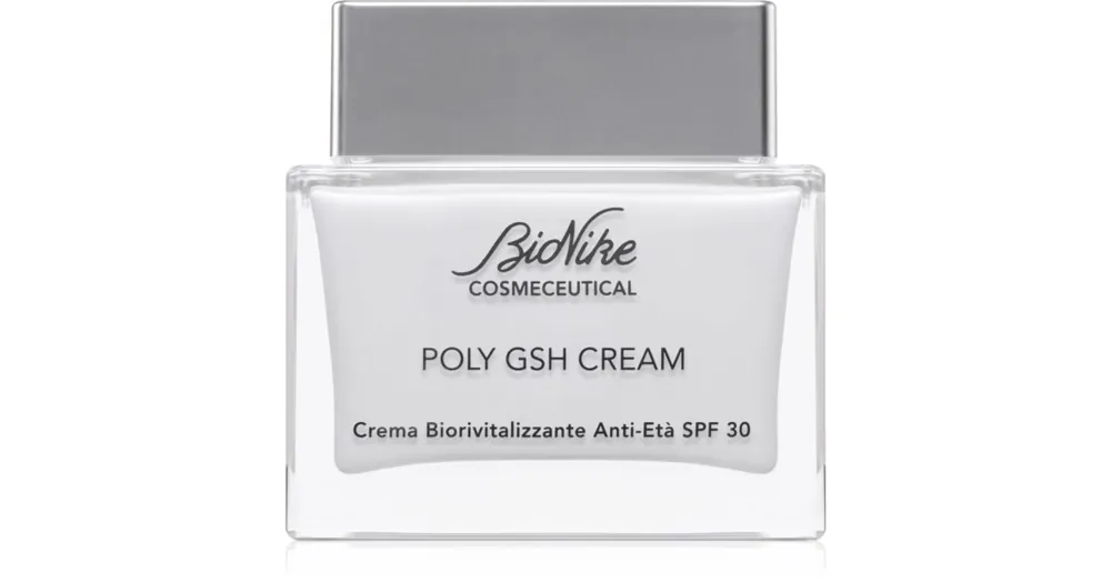Prémium BioNikeCosmeceutical POLY GSH CREAM megújító krém a bőr öregedése ellen SPF 30