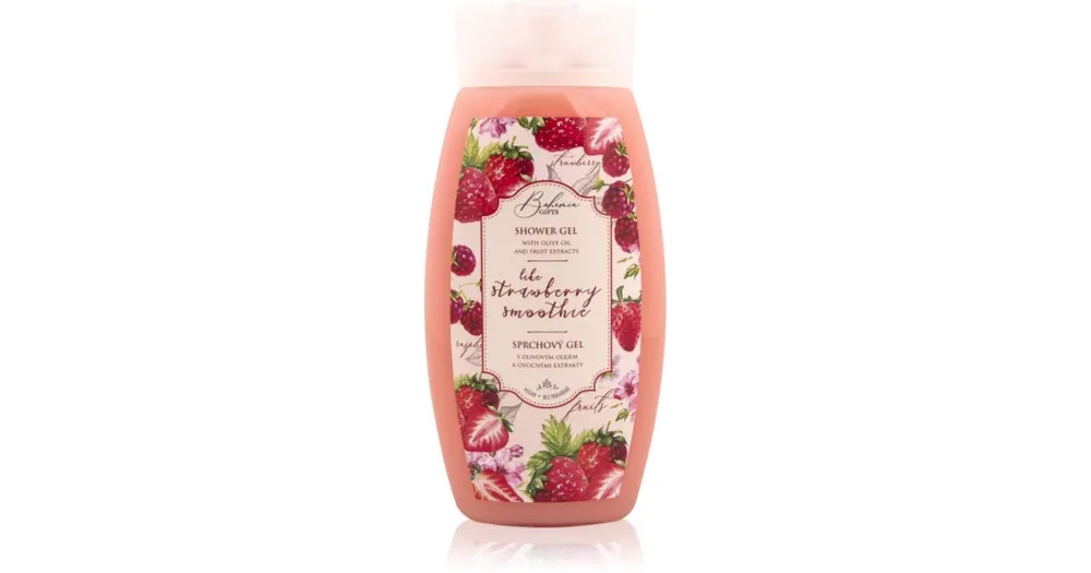 Bohemia GiftsLike Strawberry Smoothie tusfürdő gél Azonnali szállítás