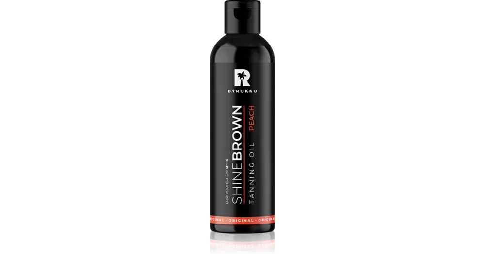 BYROKKOShine Brown Peach védő olaj a barnulás elősegítésére SPF 6 Azonnal elérhető