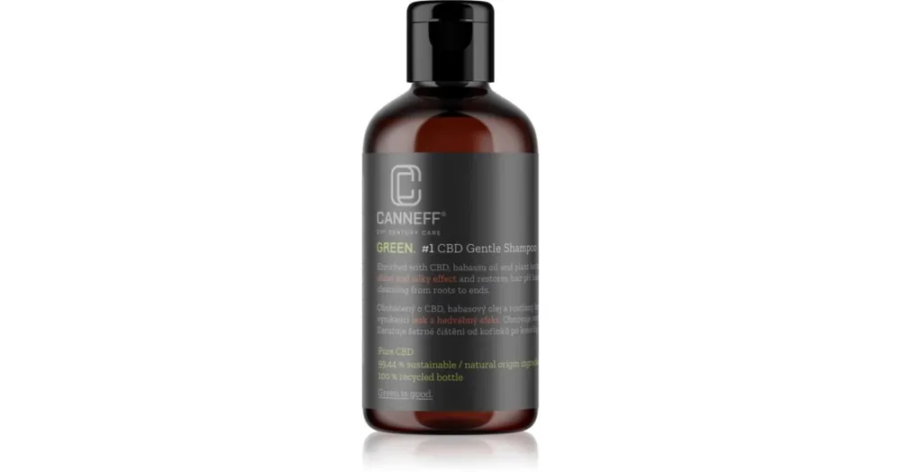 CanneffGreen CBD Gentle Shampoo regeneráló sampon a fénylő és selymes hajért Olcsóbb