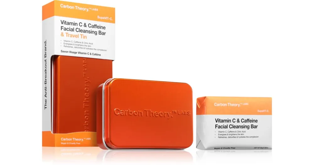 Alacsony ár Carbon TheorySupaVIT-C Facial Cleansing Bar tisztító szappan arcra C vitamin