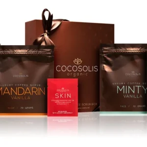 COCOSOLISLuxury Coffee Scrub Box szett a finom és sima bőrért Kiárusítás
