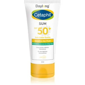 DaylongCetaphil SUN Sensitive gyengéd védő folyadék az érzékeny arcbőrre Újdonság