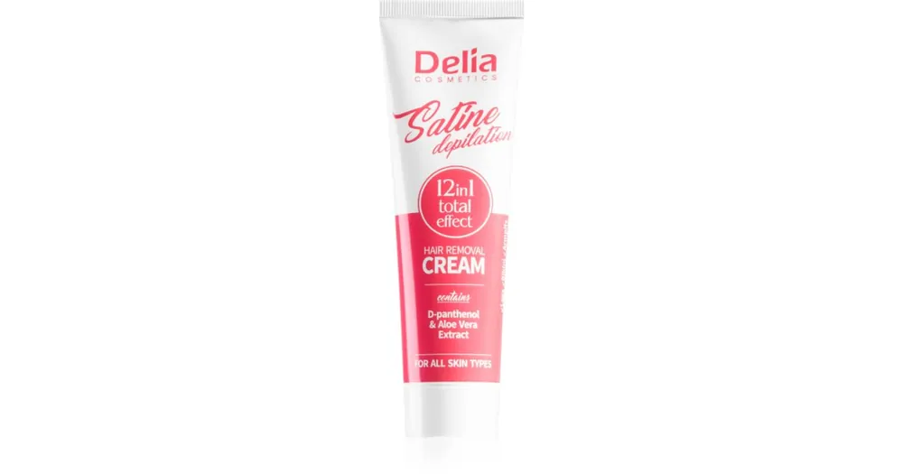 Árengedmény Delia CosmeticsSatine Depilation 12in1 Total Effect szőrtelenítő krém minden bőrtípusra