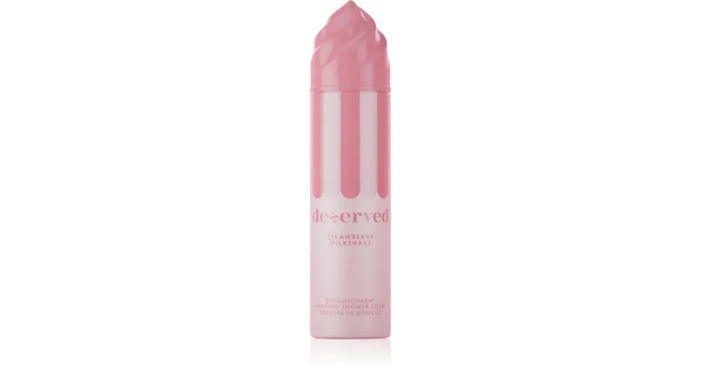 DESERVEDWhipped Shower Foam Strawberry Milkshake tusoló hab testre Végkiárusítás