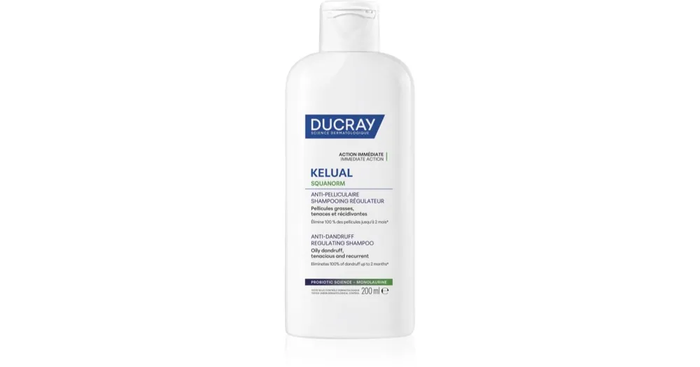 Csak ma DucrayKelual Squanorm Regulating Treatment Shampoo Oily Dandruff sampon zsíros korpa ellen