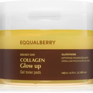 EQQUALBERRYCollagen Glow Up Gel Toner Pads tonizáló párnák az élénk bőrért Nézd meg most
