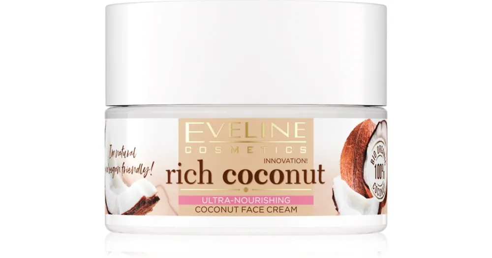 Végkiárusítás Eveline CosmeticsRich Coconut ultra hidratáló krém Nappali és éjjeli ápolás