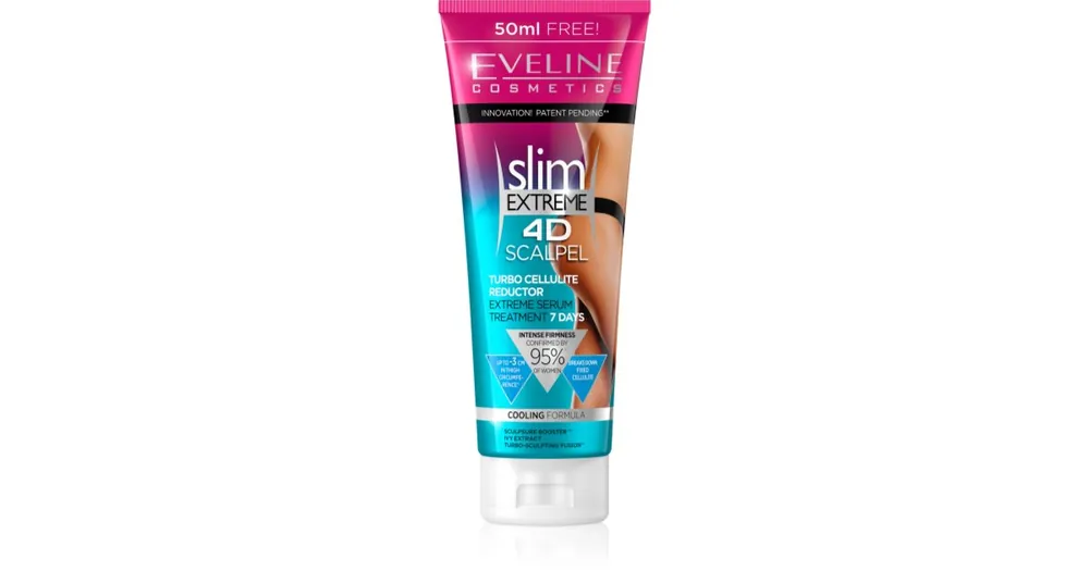 Prémium Eveline CosmeticsSlim Extreme 4D Scalpel szérum cellulitisz ellen hűsítő hatással