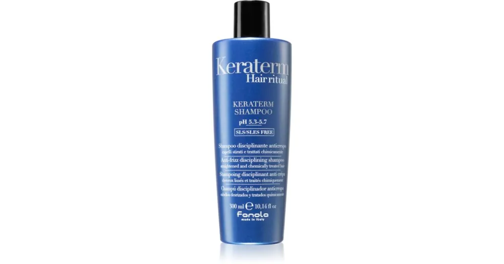 FanolaKeraterm Shampoo kisimító sampon a rakoncátlan és töredezett hajra Árcsökkenés