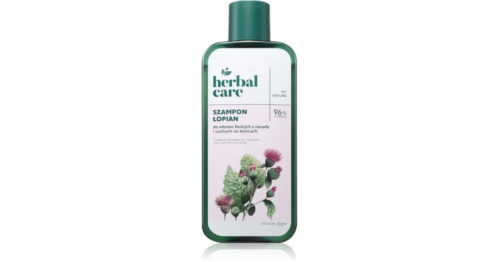 Népszerű FarmonaHerbal Care Burdock sampon zsíros fejbőrre és száraz hajvégekre