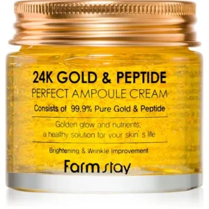 Farmstay24K Gold & Peptide Perfect Ampoule Cream hidratáló krém a bőröregedés ellen Gyors kiszállítás