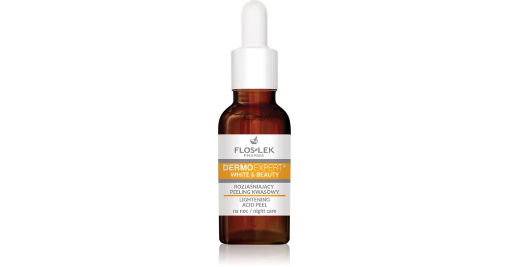 Kihagyhatatlan ajánlat Floslek PharmaDermoExpert White&Beauty Gyengéd éjszakai peeling szérum az élénk bőrért