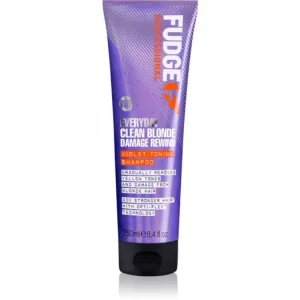Árengedmény FudgeEveryday Clean Blonde Damage Rewind Shampoo gyengéd sampon mindennapos használatra a szőke és melírozott hajra