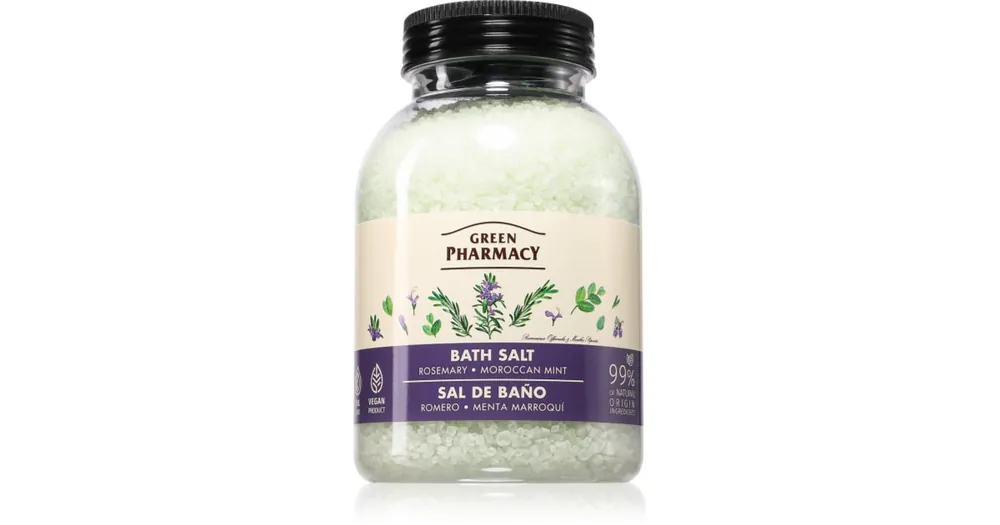 Legnépszerűbb Green PharmacyRossemary & Maroccan Mint Bath Salt relaxáló fürdősó