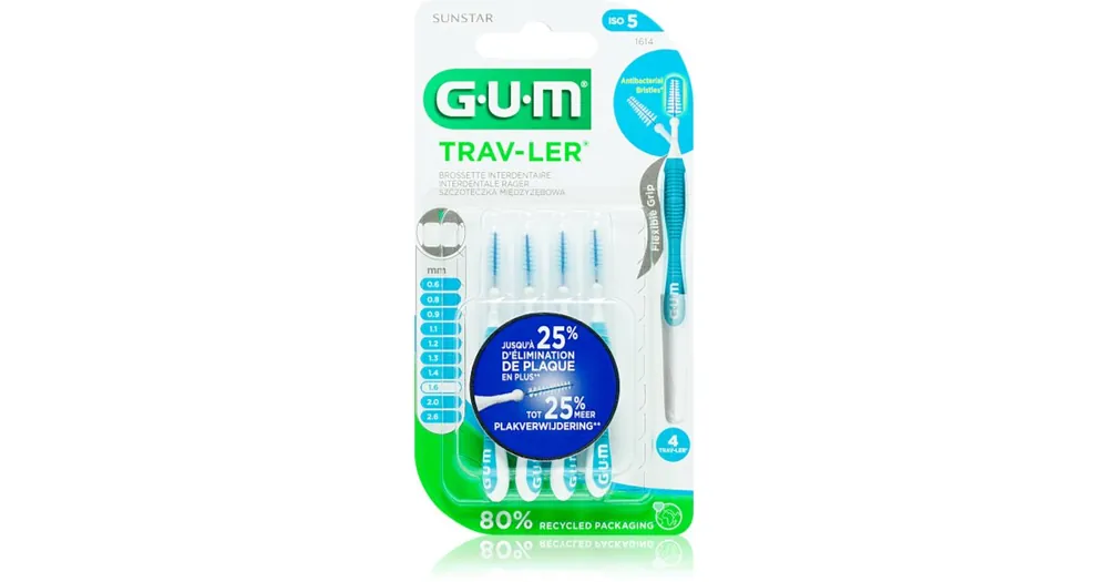 Árcsökkenés G.U.MTrav-Ler Interdental fogköztisztító kefék