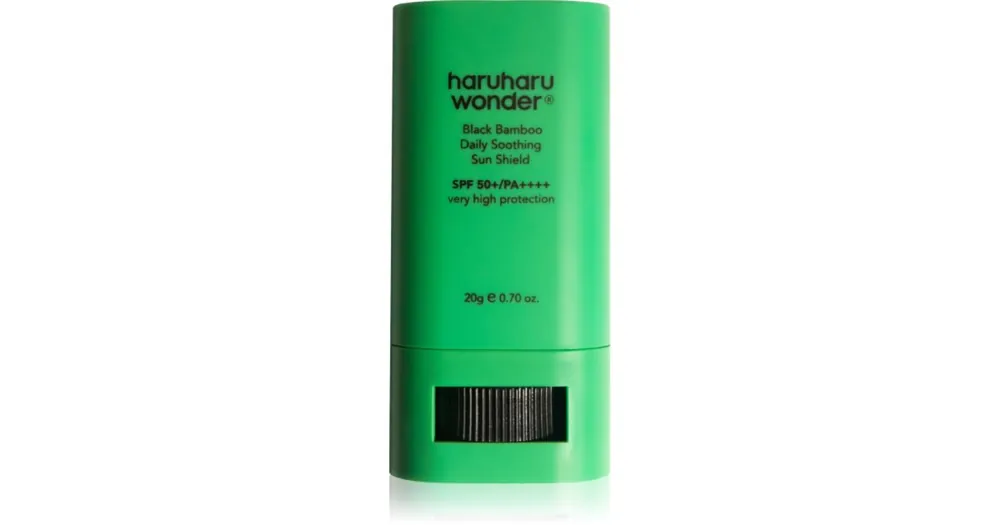 Árcsökkenés Haruharu WonderBlack Bamboo Daily Soothing Sun Shield napozó krém stift nyugtató hatással