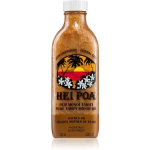 Hei PoaPure Tahiti Monoï Oil Golden Mother of Pearl multifunkcionális olaj csillámporral Utolsó esély