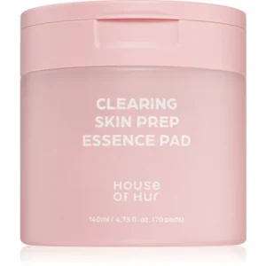 Biztonságos fizetés House of HurClearing Skin Prep Essence Pad bőrhámlasztó tisztító párnácskák hidratáló hatással