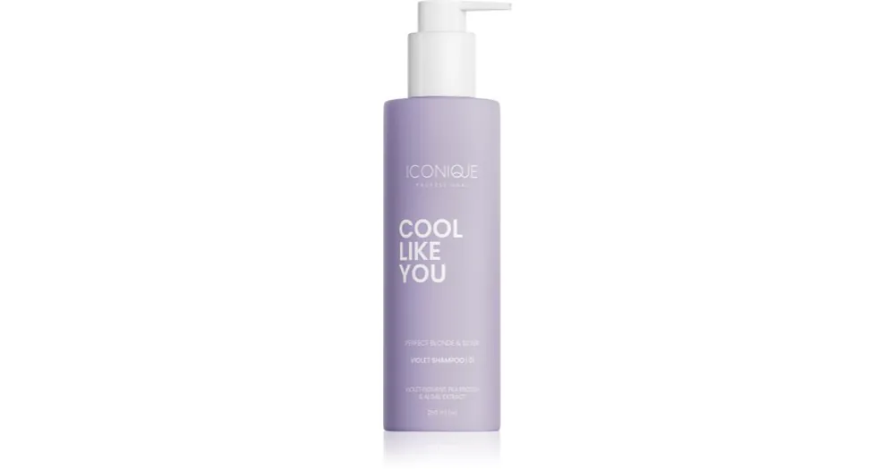 Nézd meg most ICONIQUE ProfessionalCOOL LIKE YOU Perfect Blonde & Silver Violet sampon a sárga tónusok neutralizálására