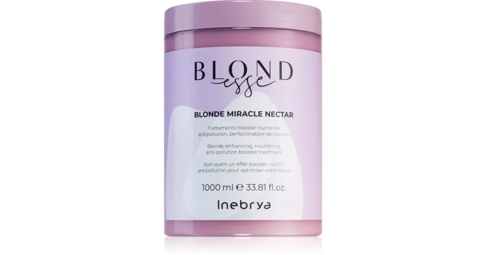 Vásárlói kedvenc InebryaBLONDesse Blonde Miracle Nectar mélyen tápláló kúra szőke hajra