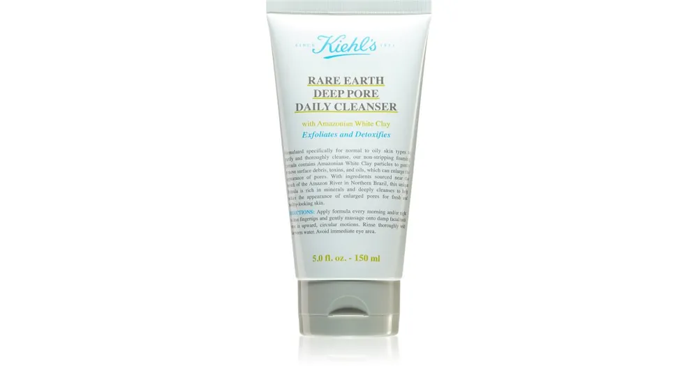 Különleges ajánlat Kiehl‘sRare Earth Deep Pore Daily Cleanser detoxikáló tisztító krém a pórusok összehúzására