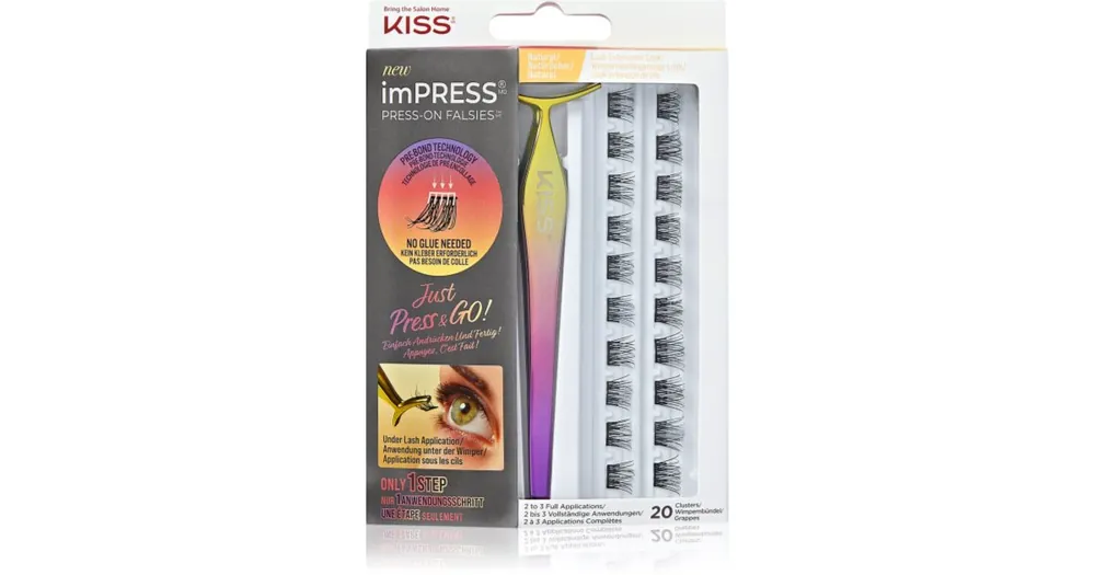 Kedvezményes ár KISSimPRESS Press-on Falsies csomós műszempilla