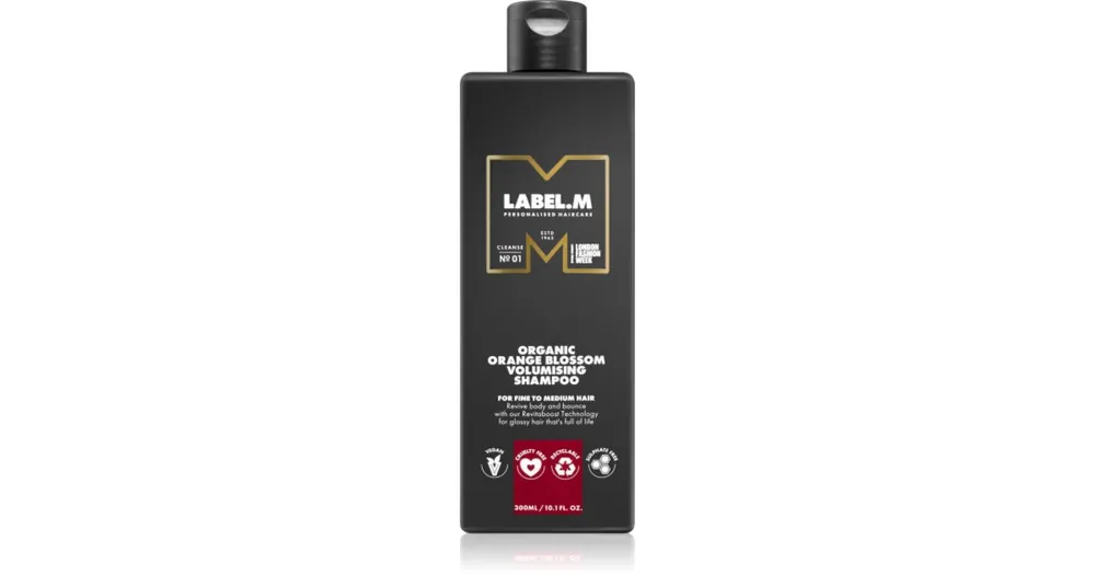 label.mOrganic Orange Blossom sampon a hajtérfogat növelésére Ajánlat