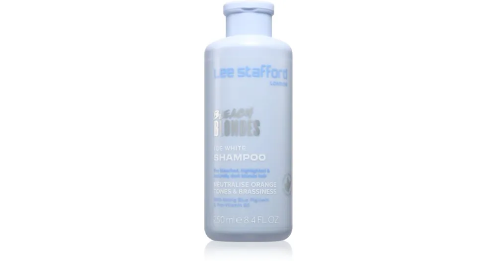Végkiárusítás Lee StaffordBleach Blondes Ice White neutralizáló ezüst sampon a szőke és melírozott hajra