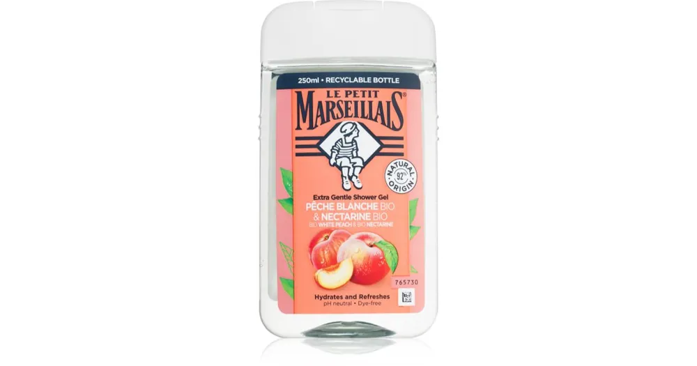 Le Petit MarseillaisWhite Peach Bio & Nectarine Bio gyengéd tusfürdő gél Legkelendőbb