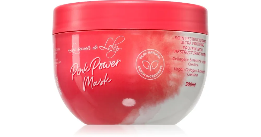 Les Secrets De LolyPink Power Mask megújító maszk a hullámos és göndör hajra Legnépszerűbb
