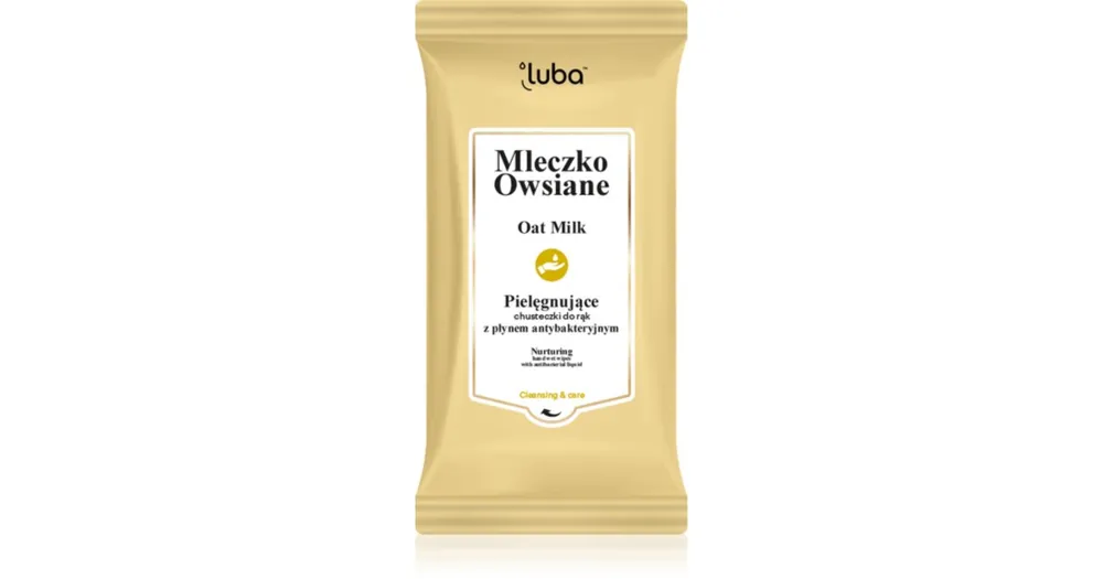 LubaOat Milk Wet Wipes for Hands with Antibacterial Liquid nedves törlőkendők antibakteriális hatású Biztonságos vásárlás
