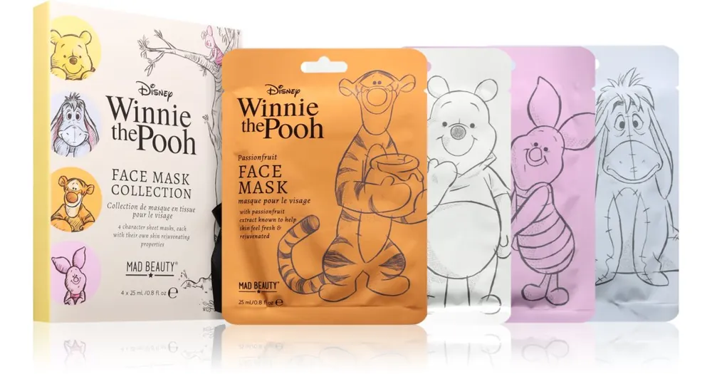 Bestseller Mad BeautyWinnie The Pooh fátyolmaszk szett