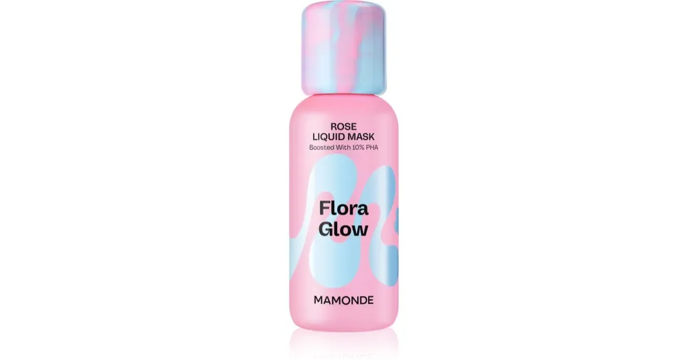Nézd meg most MAMONDEFlora Glow Rose Liquid Mask hidratáló arcmaszk hámlasztó hatással