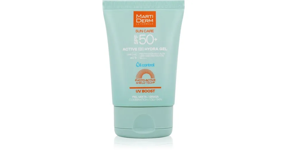 Szezonális akció MartiDermSun Care Active D Hydra Gel napozó géles krém az arcra