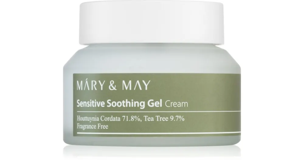 Gyors szállítás Mary&MaySensitive Soothing Gel Cream gyengéd és hidratáló géles krém az érzékeny bőr megnyugtatásához és erősítéséhez