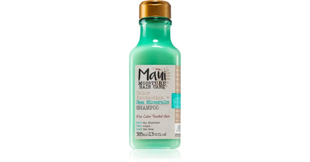 Legkelendőbb Maui MoistureColour Protection + Sea Minerals élénkítő és erősítő sampon a festett hajra ásványi anyagokkal