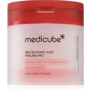 Biztonságos vásárlás medicubeRed Succinic Acid Peeling Pad hámlasztó kendők a problémás bőrre
