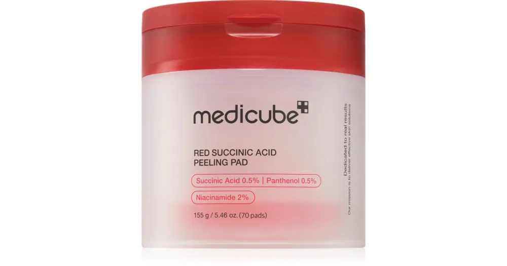Biztonságos vásárlás medicubeRed Succinic Acid Peeling Pad hámlasztó kendők a problémás bőrre
