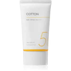 Azonnali szállítás MisshaAll Around Safe Block Cotton Sun napozó krém SPF50+ az érzékeny és allergiás bőrre