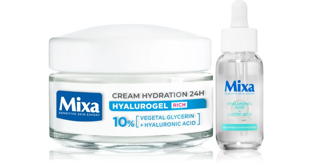 Legkelendőbb MixaHyalurogel szett a dehidratált száraz bőrre