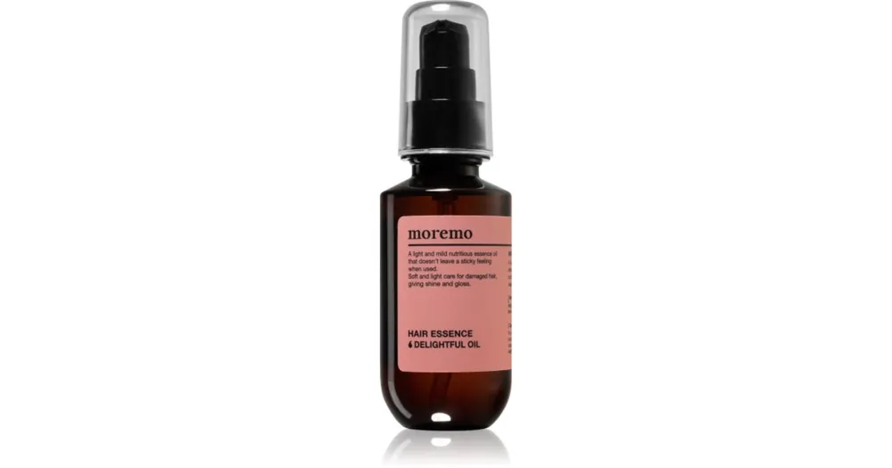 Különleges ajánlat moremoHair Essence Delightful Oil könnyű olaj a száraz hajvégekre