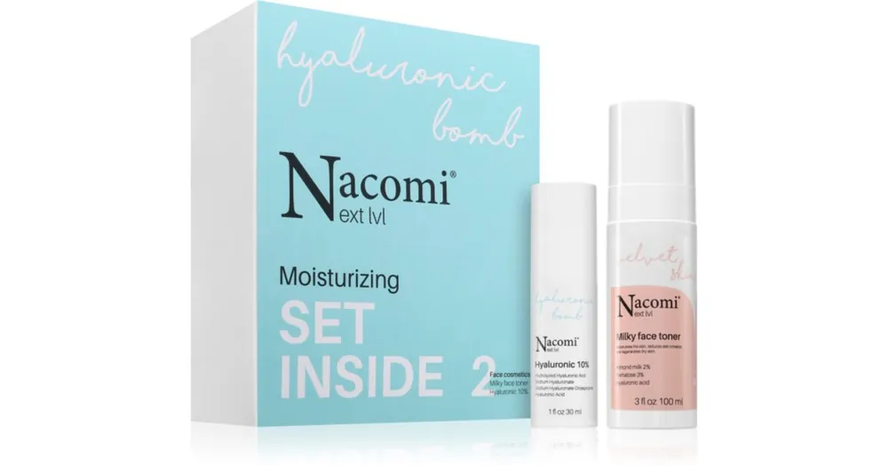 Kedvezmény NacomiNext Level Moisturizing ajándékszett a hidratálásért és a fényért