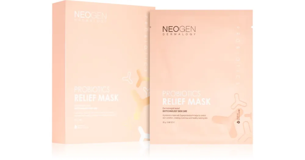 Ne maradj le Neogen DermalogyProbiotics Relief Mask nyugtató hatású gézmaszk probiotikumokkal
