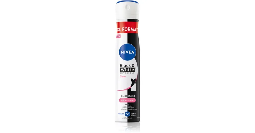 Gyors szállítás NIVEABlack & White Invisible Clear izzadásgátló spray hölgyeknek