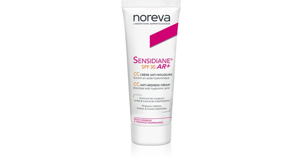 Olcsó NorevaSensidiane AR+ CC Cream CC krém a bőr vörössége ellen SPF 30
