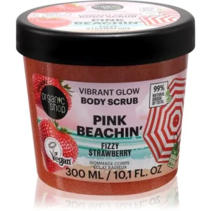 Biztonságos vásárlás Organic ShopBody Scrub Pink Beachin‘ élénkítő testpeeling