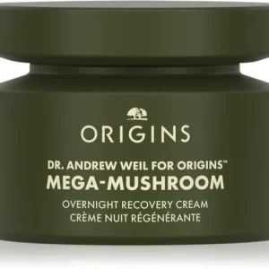 OriginsDr. Andrew Weil for Origins™ Mega-Mushroom Overnight Recovery Cream nyugtató és hidratáló maszk éjszakára Szuper akció