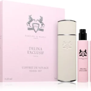 Parfums De MarlyDelina Exclusif Travel Set utazási készlet tokkal hölgyeknek Gyors szállítás